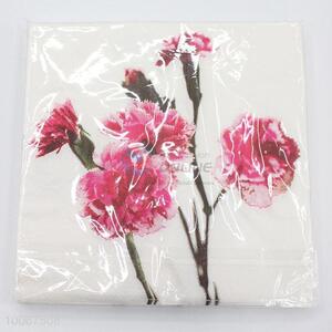 Promotional Flowers Printed Dinner Paper Napkin