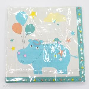 Pretty Dinner Paper Napkin with Cow Pattern