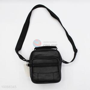 Fashion faux leather black men messenger bag