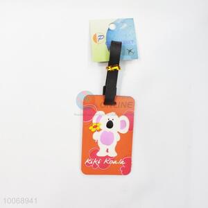 Cute Mouse Orange Flexible Glue Airline Luggage Tag