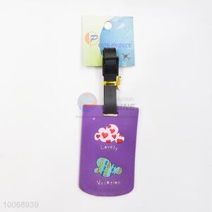 Purple Flexible Glue Airline Luggage Tag