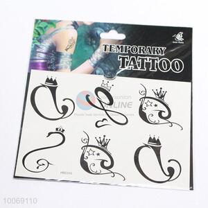 China Factory Crowns Shaped Removable Waterproof Temporary Tattoo, Eco-friendly Skin Sticker