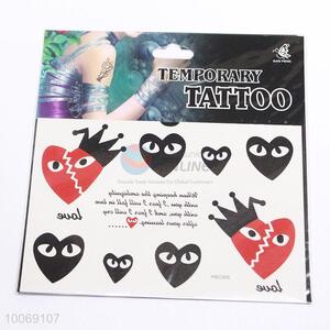 China Factory Hearts Shaped Removable Waterproof Temporary Tattoo, Eco-friendly Skin Sticker