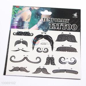 Mustache Shaped Removable Waterproof Temporary Tattoo, Eco-friendly Skin Sticker