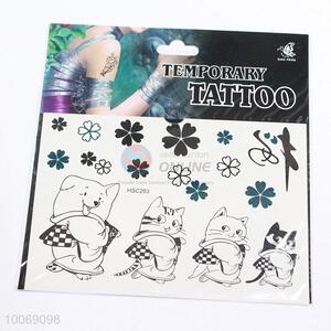 Hot Sale Animals&Flowers Shaped Temporary Tattoo, Non-toxic Fashion Waterproof Tattoo Sticker