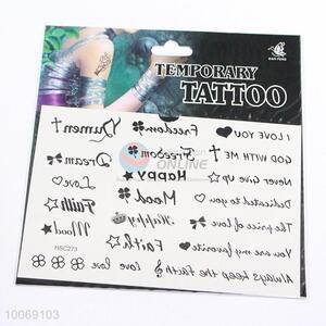 Best Selling Removable Waterproof Temporary Tattoo, Eco-friendly Skin Sticker