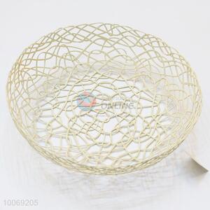 Round white iron wire fruit/vegetable basket
