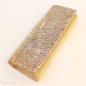 Factory price light brown evening bag crystal clutch bag