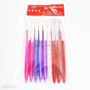 High quality nice 9pcs plastic ball-point pens