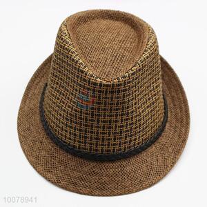 Promotion brown panama hat summer hat