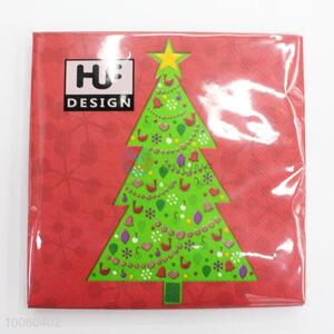 20pcs Green Tree Printed Paper Napkins for Dinner