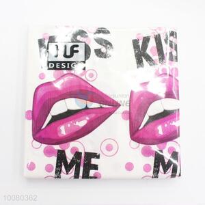 Sexy Lip Disposable Eco-friendly Double-ply Paper Napkins