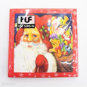 Red Santa Claus Eco-friendly Paper Napkins for Christmas