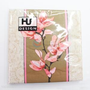 Plum Flower Printed Paper Napkins Set