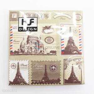 Postage Stamp Eco-friendly Printed Paper Napkins Set