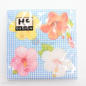 Cute Flower Disposable Eco-friendly Printed Paper Napkins