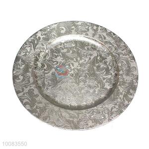 Hot selling printing plastic round tray <em>salver</em>