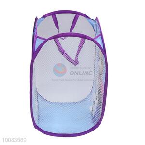 Pop-up foldable fabric mesh laundry bucket