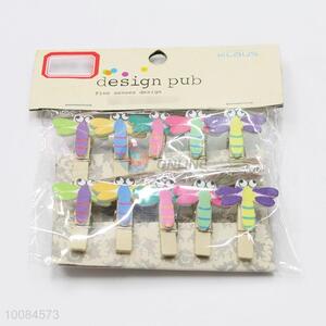 Factory wholesale dragonfly cheap wooden clip