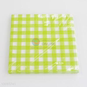 Super Quality Eco-friendly Paper Napkins with Gird Pattern