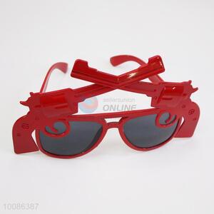 Red gun shaped plastic glasses/glasses for party