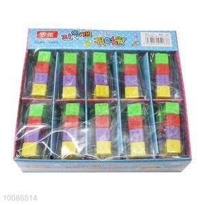 Colorful dice shape students erasers for sale