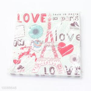 Wedding party decorative table napkin paper/printed paper napkins