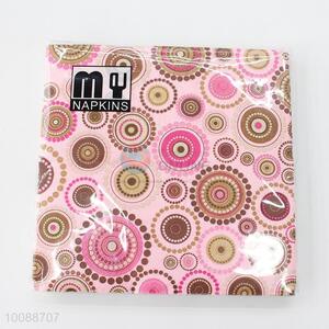 Cute circle printed paper napkins,serviettes