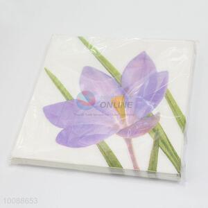 Beautiful Flower Printing Tissue Paper Napkin