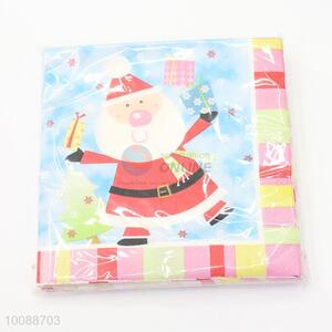 Virgin Pulp Folded Father Christmas Printed Paper Napkin