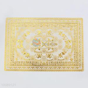 Fashion golden printed placemats and coasters