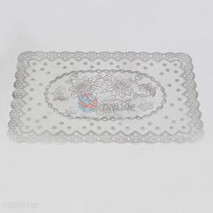 Hot sale healthy silver color pvc dish placemat