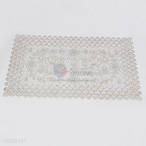 Silver color printed cup mat wholesale drink placemat