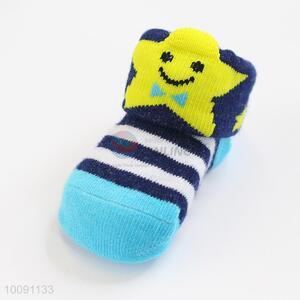 Yellow Star Cotton Baby Sock/ Soft Baby Socks