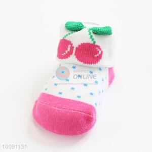 Cherry Cotton Baby Sock/ Soft Baby Socks