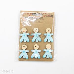 Cute baby shape wooden clip for decoration