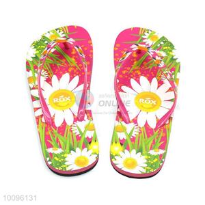 Made in china lady summer flat flip flops