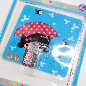 New Arrived Pretty Girl Printed Removable Waterproof Magic Plastic Hook