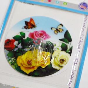 Household Flowers&Butterflies Printed Waterproof Adhesive Removable Magic Hook