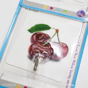 Best Selling Cherry Printed Waterproof Adhesive Removable Magic Plastic Hook