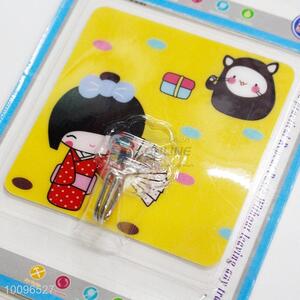 High Quality Removable Waterproof Magic Plastic Hook with Pretty Girl Pattern
