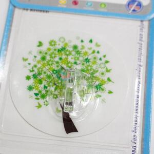 Removable Waterproof Magic Plastic Hook with Green Tree Pattern for Promotion