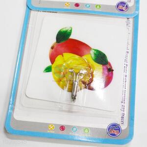Wholesale Cheap Fruit Printed Waterproof Adhesive Removable Magic Plastic Hook