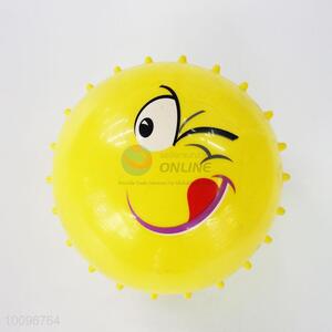 Personalized Yellow Inflatable Beach Ball Stress Toy