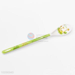 Green Long Handle Melamine Baby Feeding Spoons