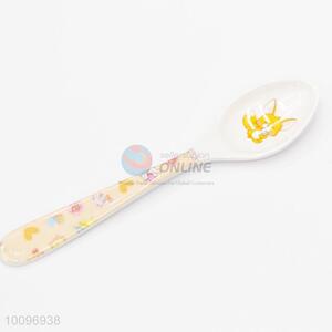 Cute Pink Flat Bottom Melamine Soup Spoons