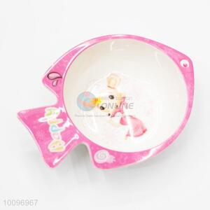 Fish Shape Cartoon Pattern Rice Soup Bowl for Children