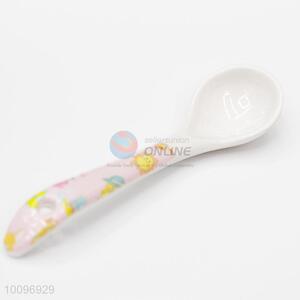 Pink Cartoon Short Handle Melamine Spoons