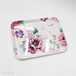 Beauty Flowers Food Grade Melamine Bread Dessert Tray