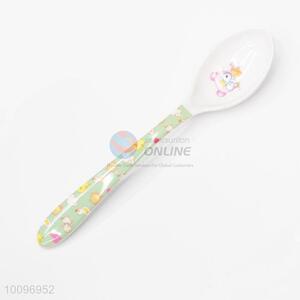 Cartoon Pattern Handle Melamine Soup Spoon for Baby